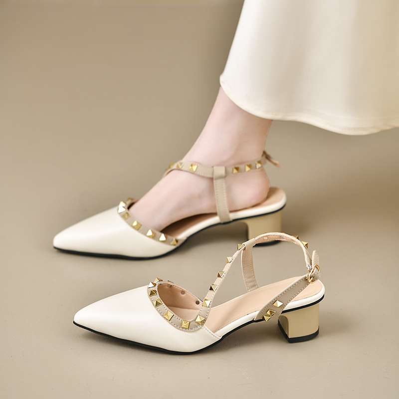 Women'S Shoes Trendy - Damskie błyszczące sandały z paskami i