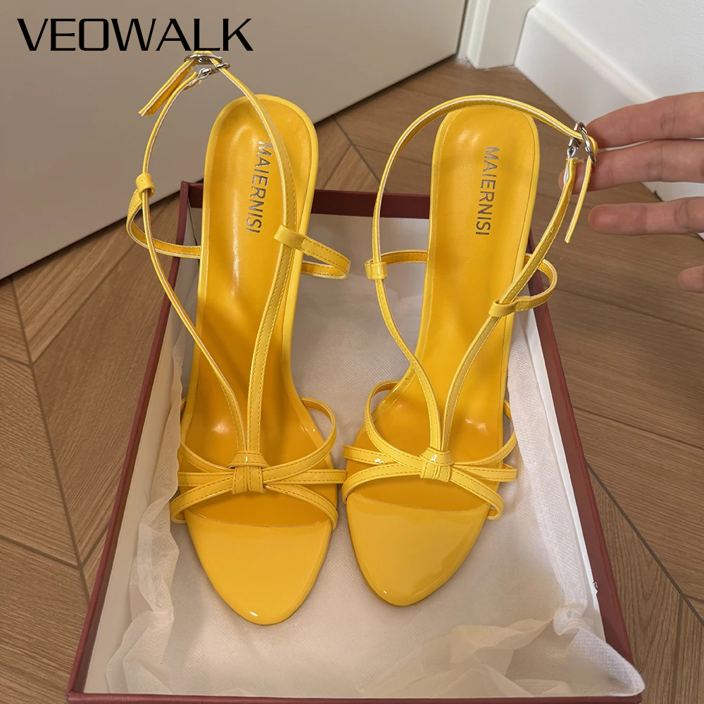 Women'S Shoes Yellow - Modne 16-centymetrowe ekstremalnie wysokie szpilki, seksowne