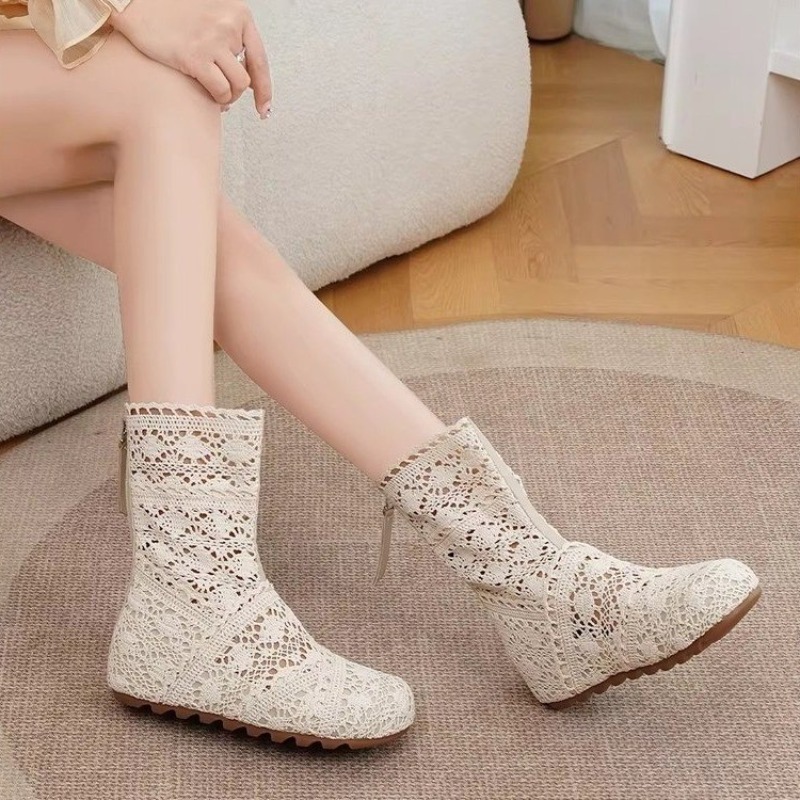 Women'S Shoes Size 40 In Us - Nowe buty 2026 sznurowane ażurowe botki