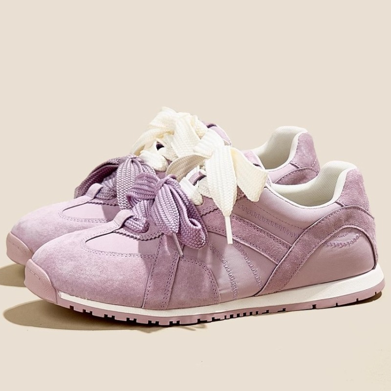 Women'S Shoes Trendy - Fioletowe, skórzane buty damskie na co