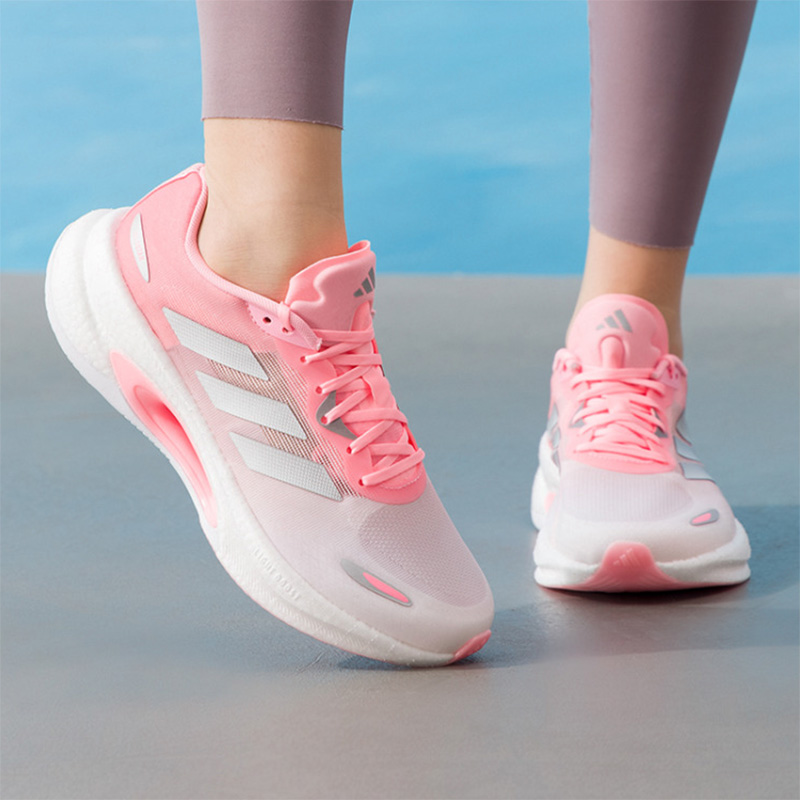 Women'S Shoes Pink Adidas - adidas Gradient Pink White Cushion Buty