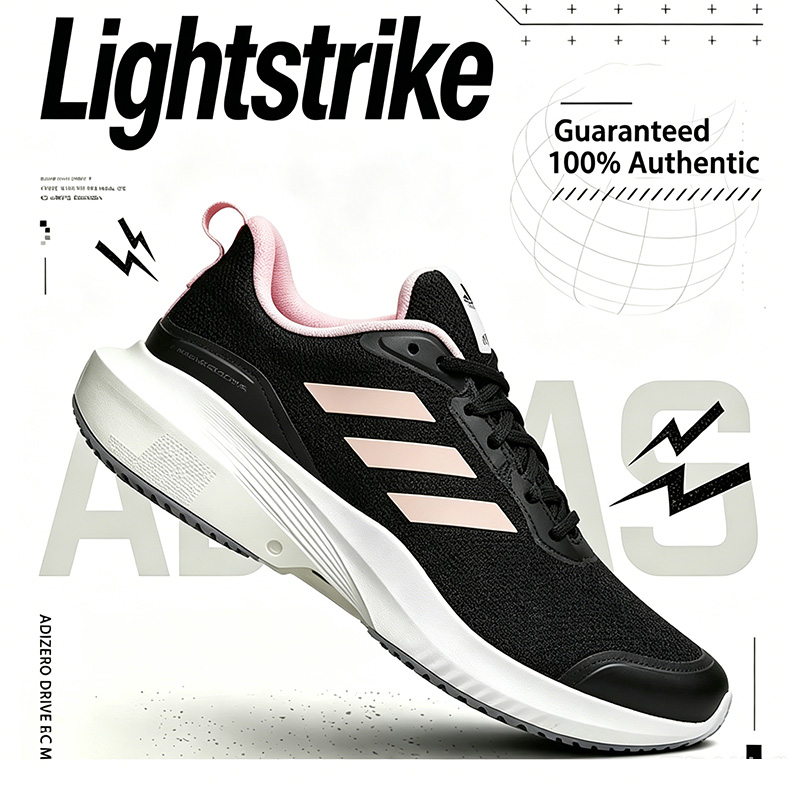 Women'S Shoes Pink Adidas - Damskie przewiewne sneakersy Adidas z siateczki