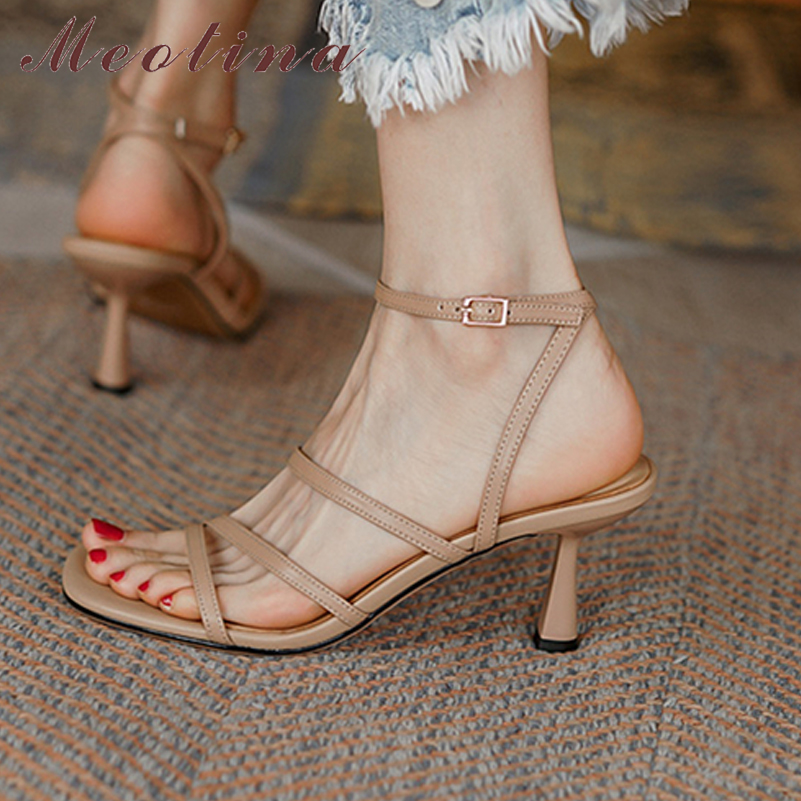 Women'S Shoes Size 40 In Us - Meotina sandały damskie buty kwadratowe kostki