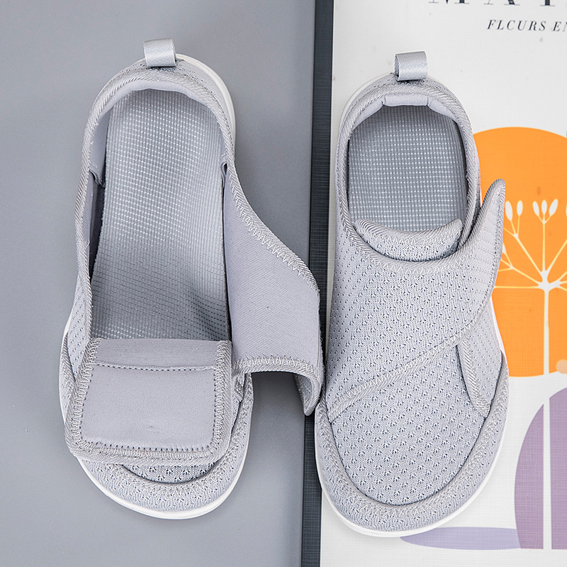 Women'S Shoes With Bunions - Otwarte buty dla seniorów Regulowane buty