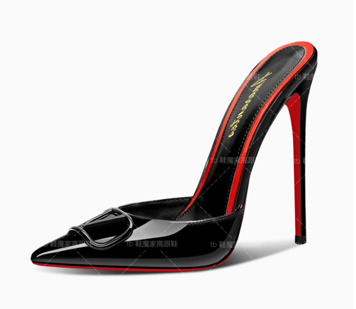 Nowe czarne sandały damskie z  – Patent Leather Pump recenzja i cena