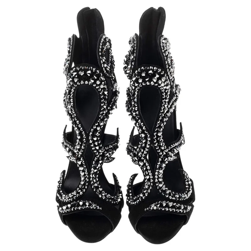 Błyszczące Kryształowe Sandały – Women Shoes Zipper recenzja i cena
