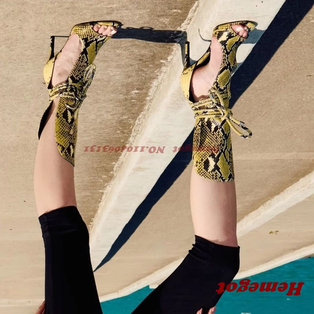 Żółte sandały gladiatorki z mo – Women'S Shoes Yellow recenzja i cena