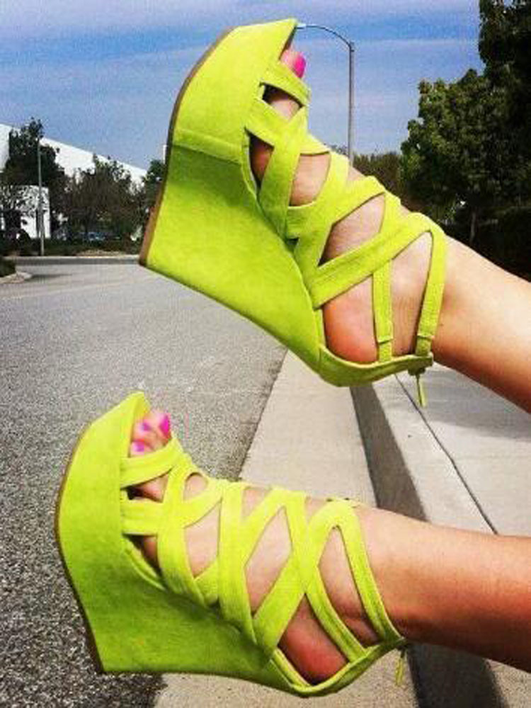 Jasnożółte zamszowe sandały na – Women'S Shoes Yellow recenzja i cena