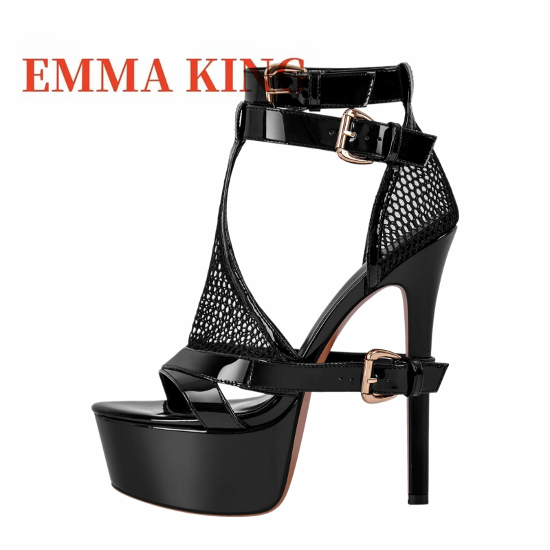 Żółte sandały na platformie z  – Women'S Shoes Trendy recenzja i cena