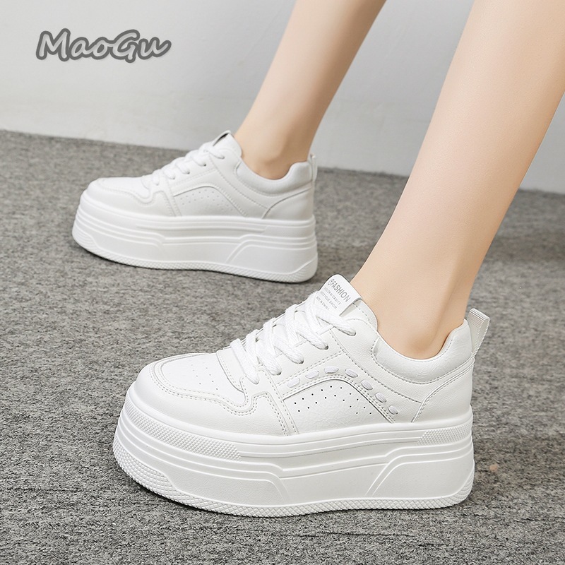 Białe sneakersy na platformie  – Women'S Shoes Size 40 In Us recenzja i cena