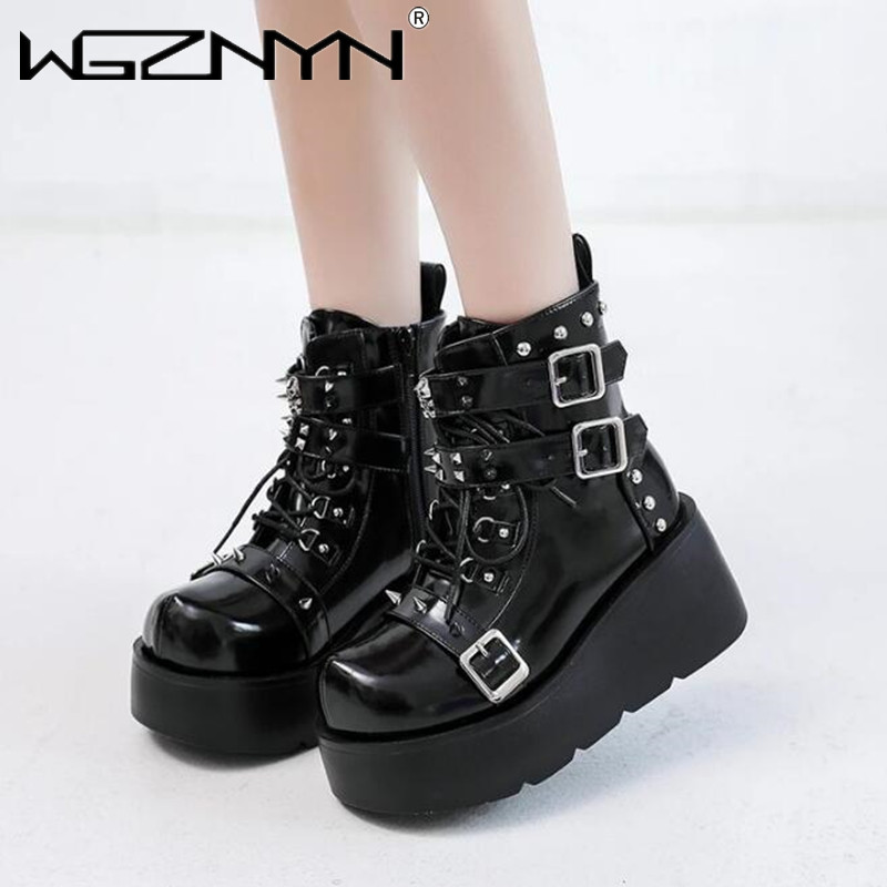 NEW Ladies Wedges High Heels B – Block Heel Ankle Boots recenzja i cena
