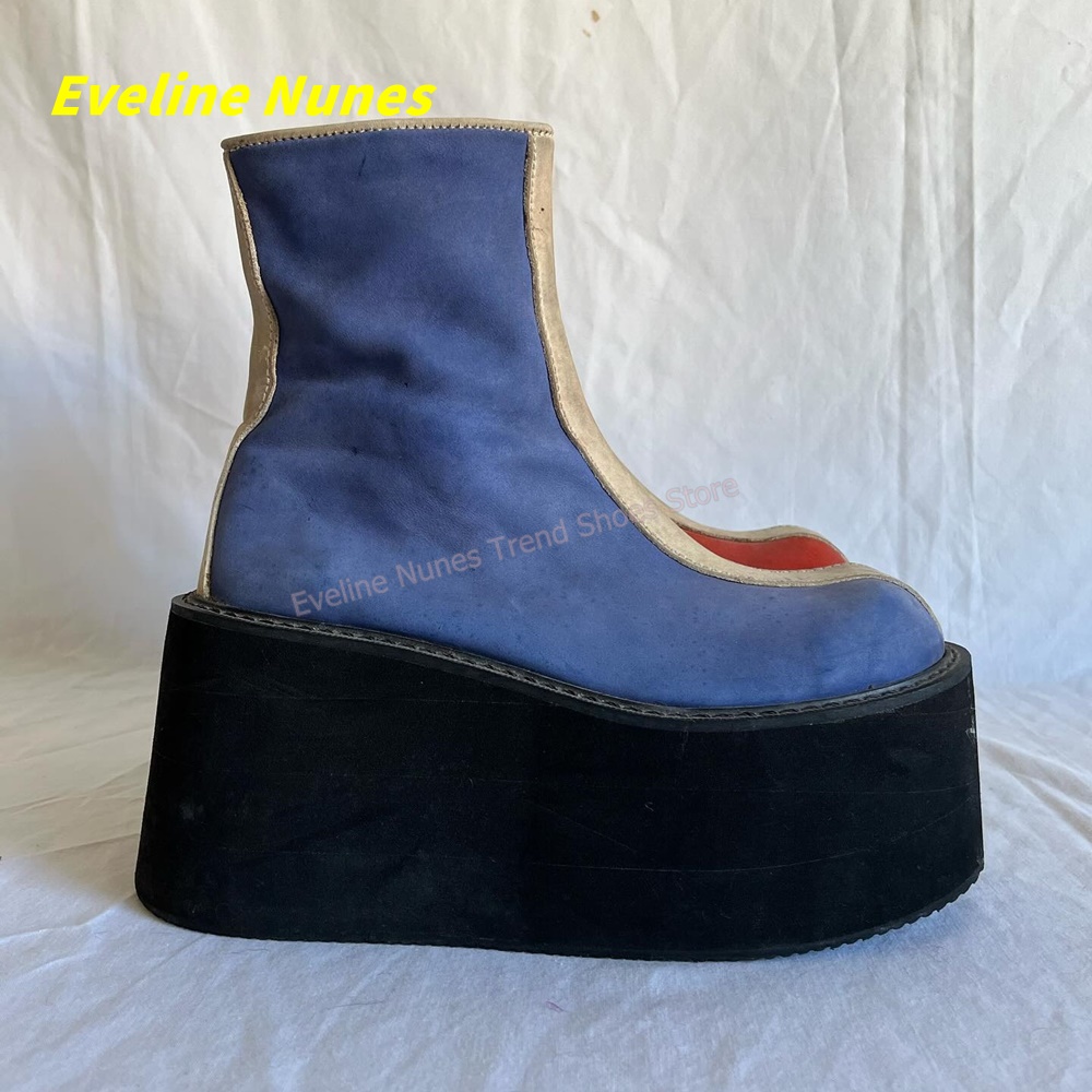 Botki na platformie w stylu Y2 – Block Heel Ankle Boots recenzja i cena