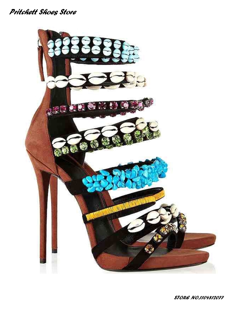 Damskie sandały na szpilce z m – Women Shoes Zipper recenzja i cena