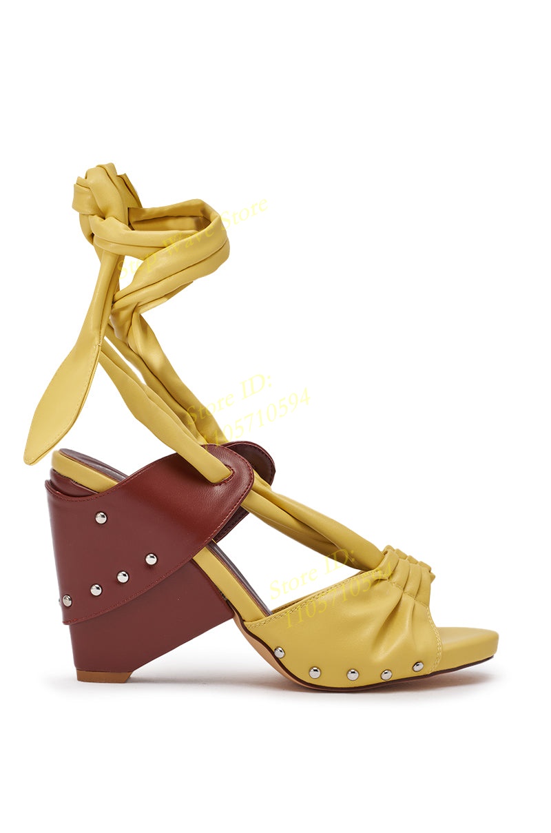 Żółte sandały z imitacji skóry – Women'S Shoes Yellow recenzja i cena