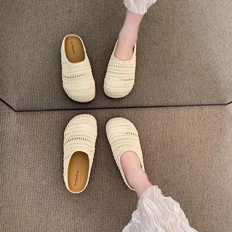 Damskie klapki z rafii, tkane, – Women Shoes Mules recenzja i cena