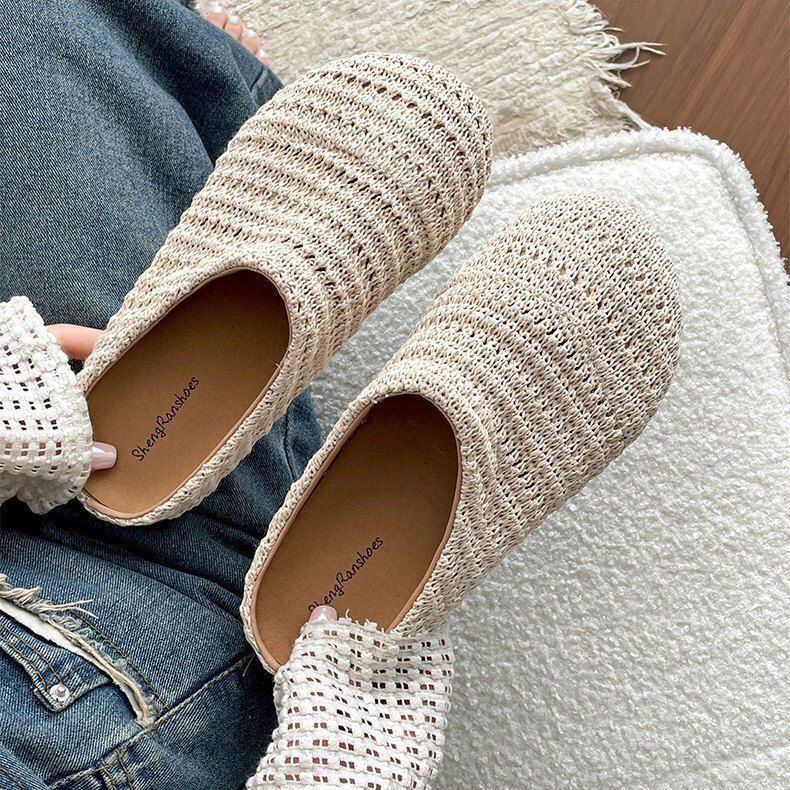 Damskie klapki z rafii, tkane, – Women Shoes Mules recenzja i cena