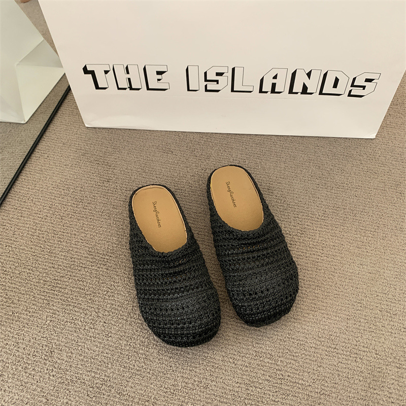 Damskie klapki z rafii, tkane, – Women Shoes Mules recenzja i cena