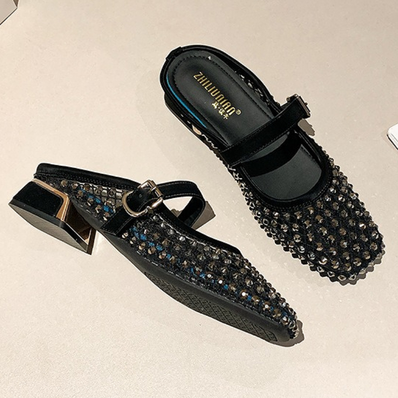 Klapki damskie z siateczki, zd – Women Shoes Mules recenzja i cena