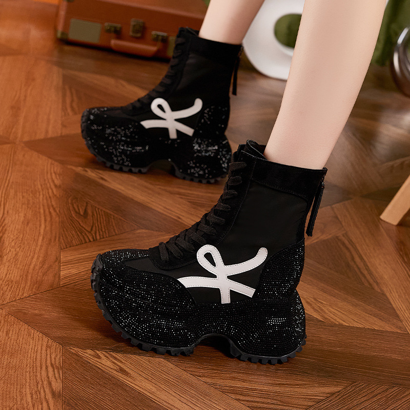 Damskie modne botki na grubej  – Women'S Shoes Trendy recenzja i cena