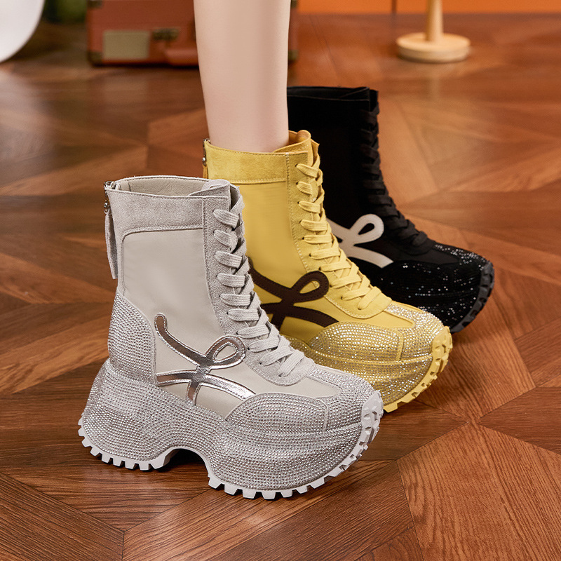 Damskie modne botki na grubej  – Women'S Shoes Trendy recenzja i cena