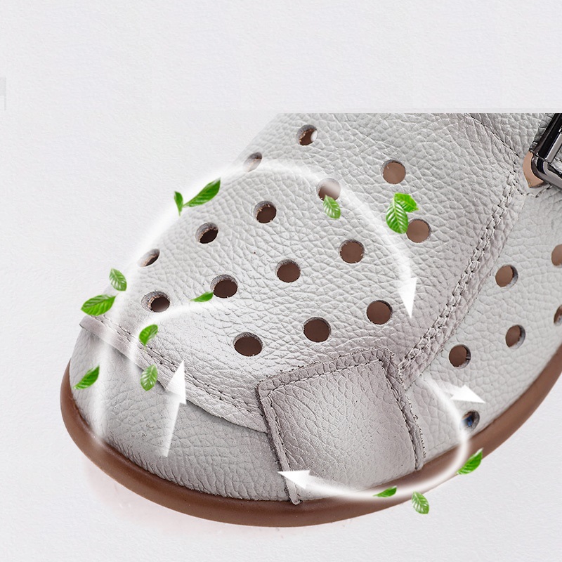 Nowe skórzane sandały damskie  – Women Shoes Mules recenzja i cena