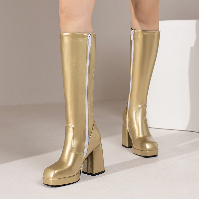 Zielone zimowe damskie buty do – Block Heel Ankle Boots recenzja i cena