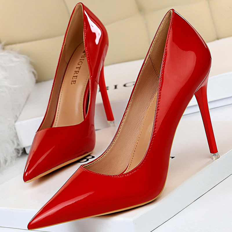 BIGTREE Buty Lakierowane Damsk – Patent Leather Pump recenzja i cena