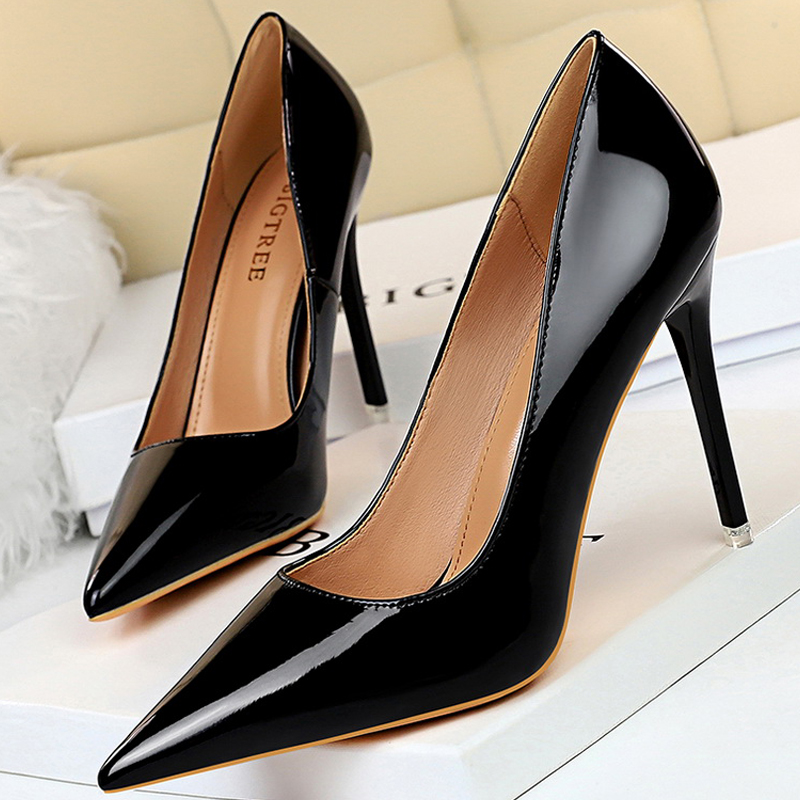 BIGTREE Buty Lakierowane Damsk – Patent Leather Pump recenzja i cena