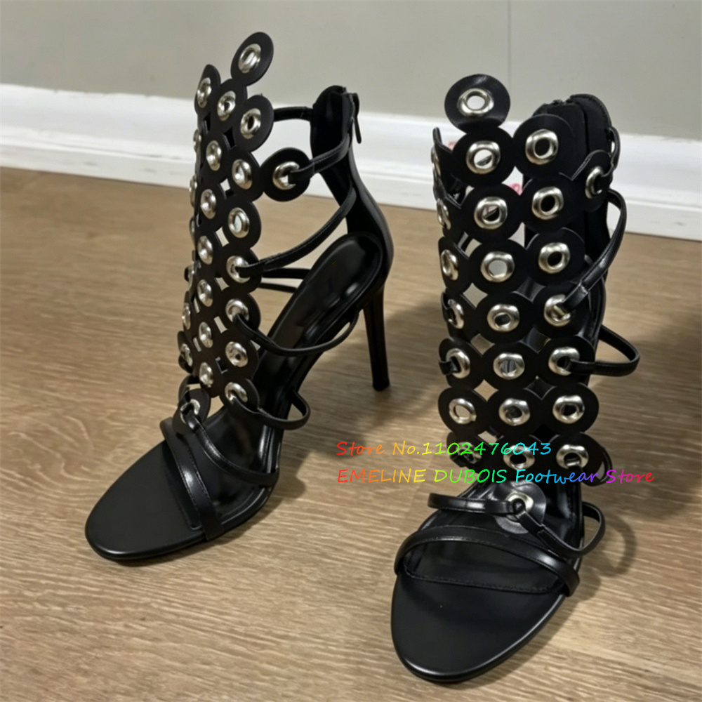 Złote metalowe sandały na wyso – Women'S Shoes Trendy recenzja i cena