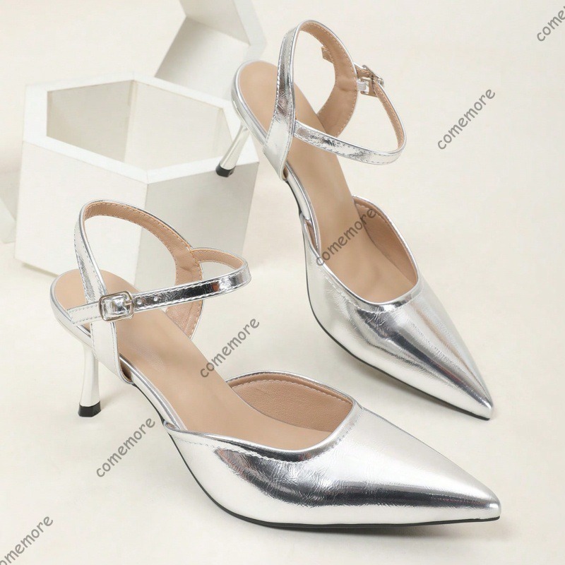 Eleganckie damskie srebrne czó – Women'S Shoes Trendy recenzja i cena