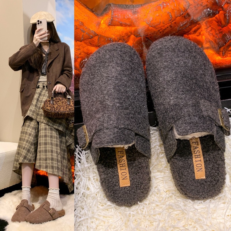 Damskie kapcie zimowe typu mul – Women Shoes Mules recenzja i cena