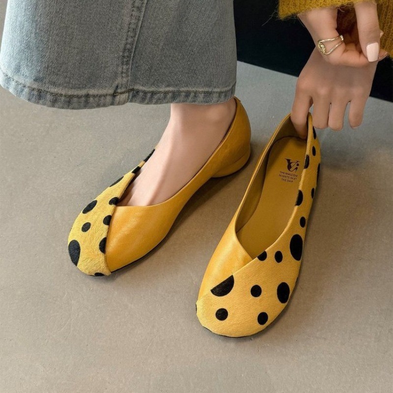 Damskie półbuty z prawdziwej s – Women'S Shoes Yellow recenzja i cena
